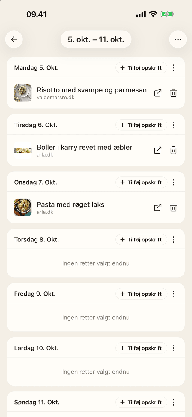 Byg ugen, dag for dag